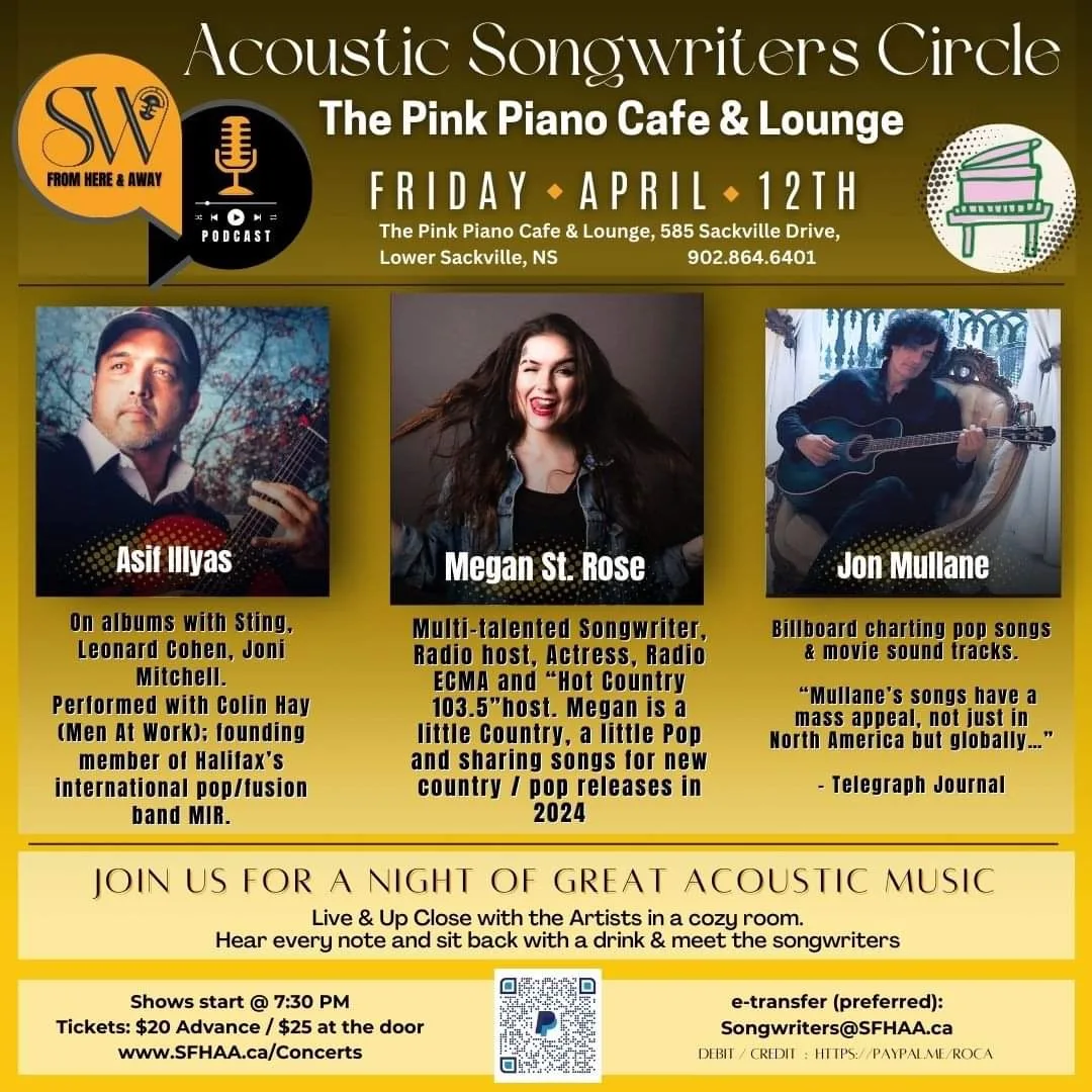 Pink Piano songwriter's circle poster