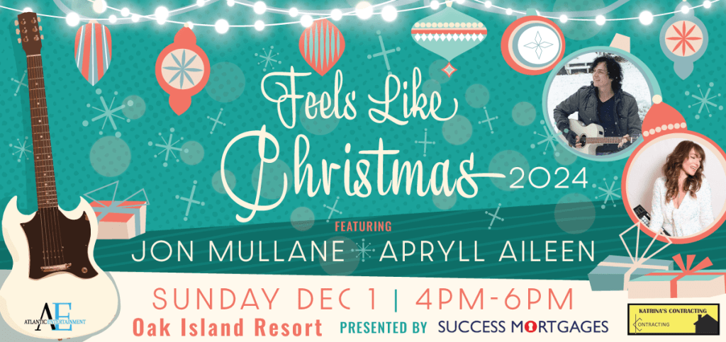 2024 Feels Like Christmas Tour event banner for Oak Island Resort