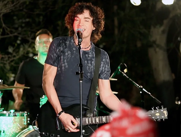 Jon Mullane performing onstage